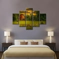 thumbnail image 3 of TISHIRON 5PCS Framed Farm Theme Canvas Wall Art Set,60"x40" Wilderness Cabin and Horse Wall Canvas Art Decor, 3 of 7