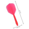 thumbnail image 2 of CTIRCHIU 10Pcs Red Plastic Dart Stems with Thread Shafts and Anti Fall Leaves for Competitive Darts, 2 of 8