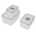 thumbnail image 1 of Contenedor de Almacenamiento de Alimentos, Caja de Almacenamiento de Alimentos de Ahorro Conveniente Conveniente y Práctica con 3 piezas para para dogo de alimentos, 1 of 7