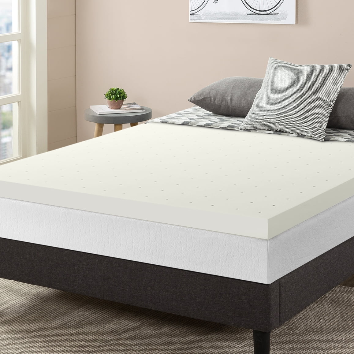 Details about   Memory Foam Mattress Topper  4" Spa Sensations Theratouch Comfort Support NEW 