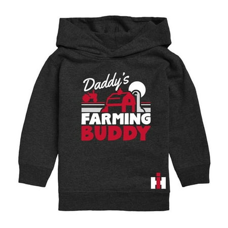 

Daddy s Farming Buddy IH Toddlers Grey Raglan Hooded Sweatshirt