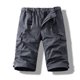 thumbnail image 3 of Multi Bolsillo Cargo Pantalones para Hombres Estiramiento Casual Cordón Clásico Pantalones Cortos de Verano con Bolsillos Múltiples, Pantalones Cortos de Cintura Elástica, 3 of 4