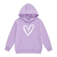 thumbnail image 5 of Ruyang Girls Oversized Heart Hoodies Fall Winter Trendy Pullover Hoodie Pocket Personalized Graphic Hooded Sweatshirts, 5 of 6