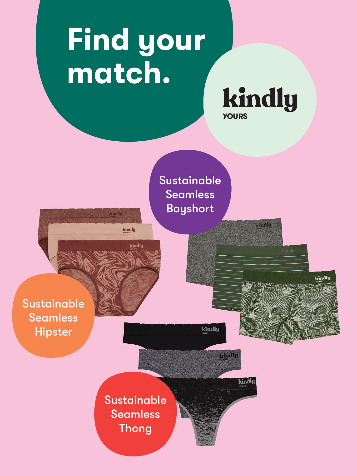 Buy Kindly Yours Women s Sustainable Micro Thong Panties 3 Pack Online 