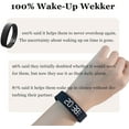 thumbnail image 4 of Rise Alarm Band, Alarm Clock Watch, Silent Vibration Wake-Up Wristband for Deep Sleepers, Snooze-Free Smart Watch for Men and Women (Black), 4 of 8