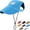Blue, variant on LQCrafK Adjustable Dog Hat, Breathable Design, Waterproof, Dog Baseball Cap, Blue, One Size