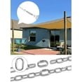 thumbnail image 4 of Stainless Steel Turnbuckle Kit, Include Stainless Steel Chains 1M×4, M6 Turnbuckle Hook and Hooks, Eye Plate,Hooks, Turnbuckle Wire Tensioner Kit for Shade Sail Fixing, Pergola Kit, Hanging, 4 of 5