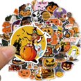 thumbnail image 2 of Sticker Halloween Decals Stickers Surprise Bulk Weird Pumpkin Skeleton Stickers Mixed Pack Cool Things Under Sticker Packs(50 Pcs Halloween Sticker), 2 of 5
