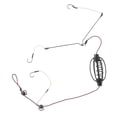 thumbnail image 1 of Carp Fishing Feeder Fishing Baits Cages Hook Rig Set Inline Method Feeder Tackle, 1 of 9
