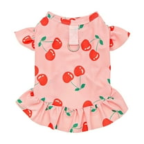 Moocorvic Pet Dresses Floral Cat Pullover Cute Spring Outfits for Photo Sessions Outdoor Daily Wear