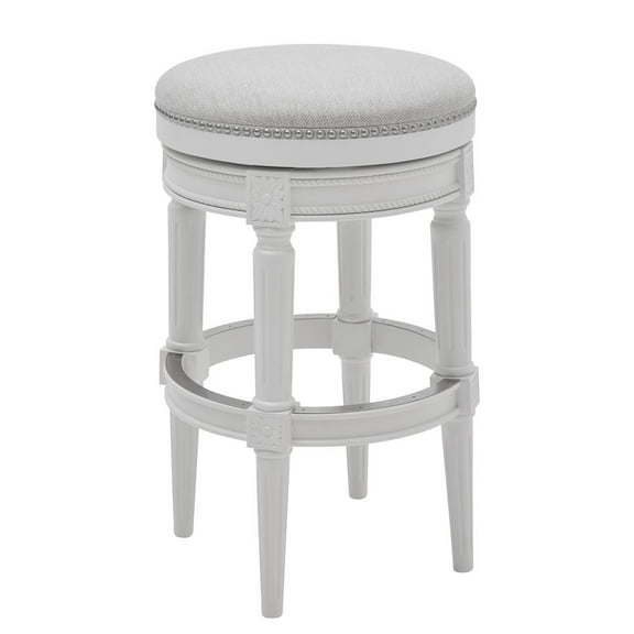 NewRidge Home Good Backless Chapman Bar Height Stool White