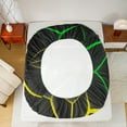 thumbnail image 5 of Feelyou Futuristic Gamepad Boys Bed Sheets, Green Yellow Abstract Line King Sheets, Modern Video Gaming Sheet Set, Breathable Home Decor, 4pcs, 5 of 7