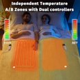 thumbnail image 4 of Heated Electric Blanket Queen Size - 84" x 90" Heating Blanket with Dual Control, 10 Levels & 8 Hours Auto Off, Soft Warm Flannel Gift with Over-Heat Protection, ETL & FCC Certified, 4 of 6