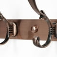 thumbnail image 3 of Unique Bargains Dual Hook Rack Wall Mounted Coat Hooks Plating Finish, 3 of 7