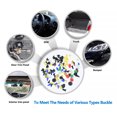 thumbnail image 4 of Transemion 100 Pieces Color Size Random Car Bumper Plastic Clips Vehicle Fastener Rivets Door Panel Pins Automotive Accessories, 4 of 6
