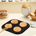thumbnail image 4 of 4 Cup Cupcake Pan Non Stick Easy To Clean Baking Pan Air Fryer Small Oven Round Bakeware 2 Colors Cake Mould Baking Tray for Home Cooking, 4 of 6