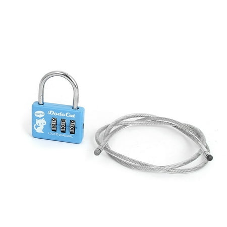 Travel Safe Lock - Samll 3 Digit Lock Combination Security Safe Travel Luggage Code Padlock 4 Pack