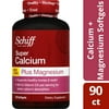 Schiff Super Calcium 1200mg Plus Magnesium with Vitamin D3, 90 softgels - Calcium Supplement