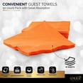 thumbnail image 4 of Cocktail Napkins Disposable, Orange Beverage Napkins Soft and Absorbent Paper Napkins for Dinner, Party, Wedding, Or Every Day Use, 7” x 7” 2 Ply Party Napkins, Pack of 40 - By Amcrate, 4 of 6