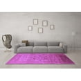 thumbnail image 3 of Ahgly Company Indoor Square Oriental Purple Traditional Area Rugs, 4' Square, 3 of 4