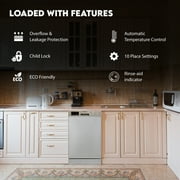 Equator18 Built in Dishwasher 10 Place8 Wash 1/2Load Sensor Wash110V E-Star