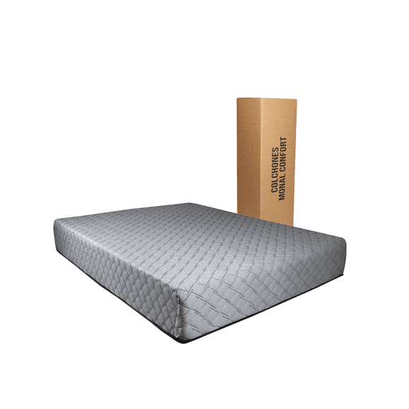 Colchón Matrimonial en Caja COLCHONES MONAL CONFORT Memory Foam Semi Firme 25 cm