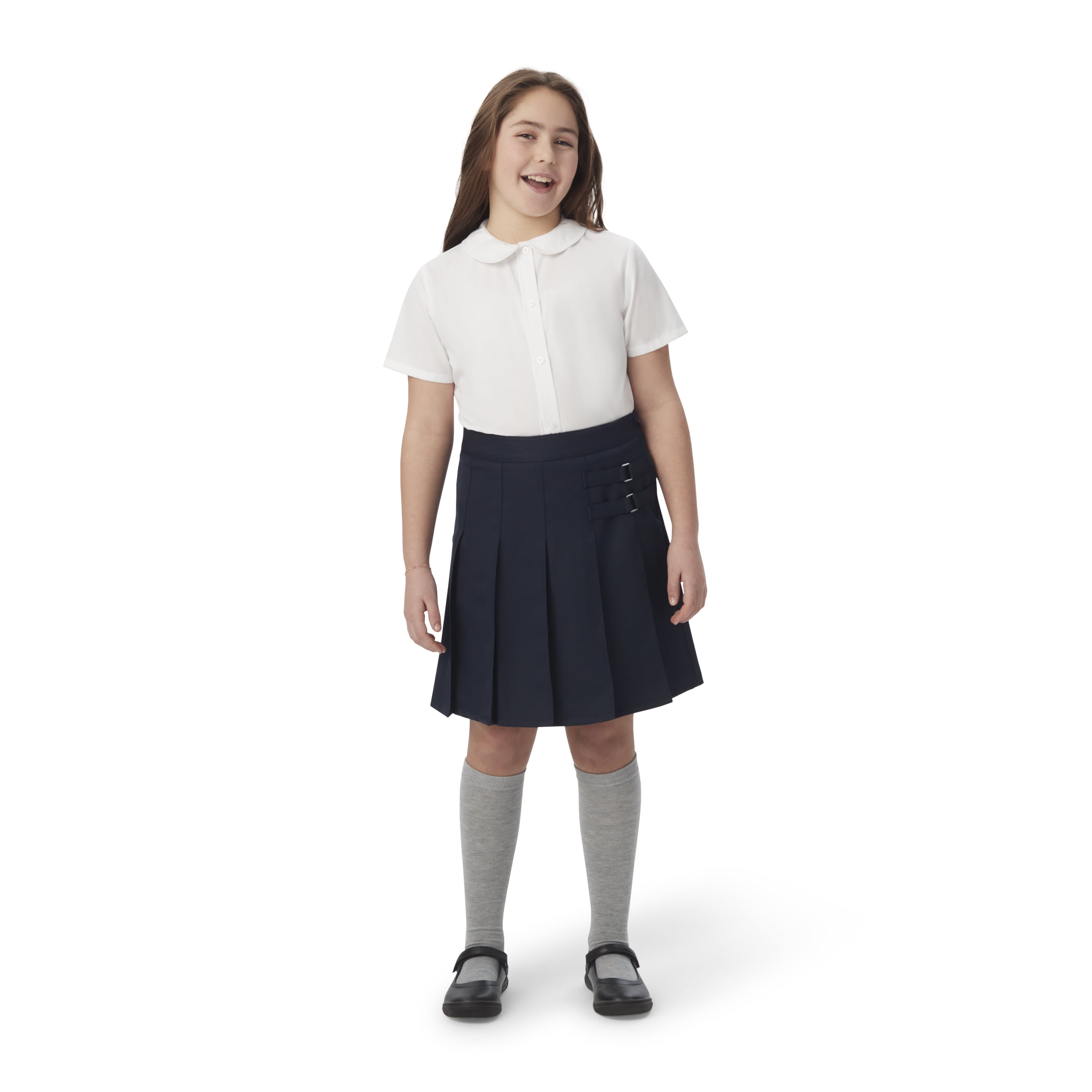 French Toast Girls School Uniform Adjustable Waist 2-Tab Scooter, Sizes 4-20 & Plus