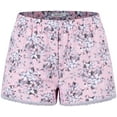 thumbnail image 4 of SofiePJ, Women's, Printed Robe Set with Chemise and Shorts 3 PC Sleepwear Lounge Wear, Pink, M, 4 of 4