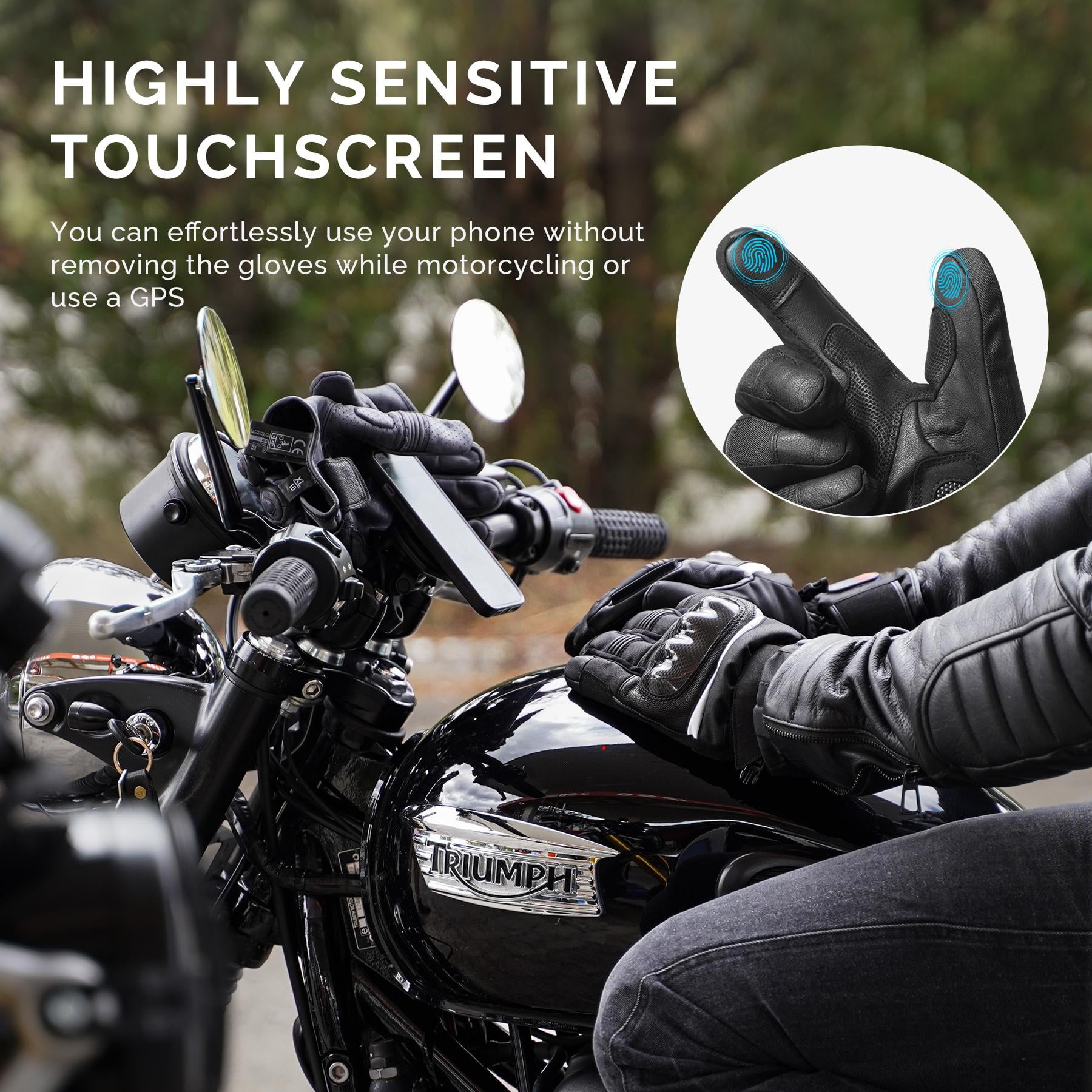 Snow Deer Heated Gloves for Men Women Rechargeable Electric Heated Gloves Heated Skiing Glove for Snowboarding Motocycle Gloves