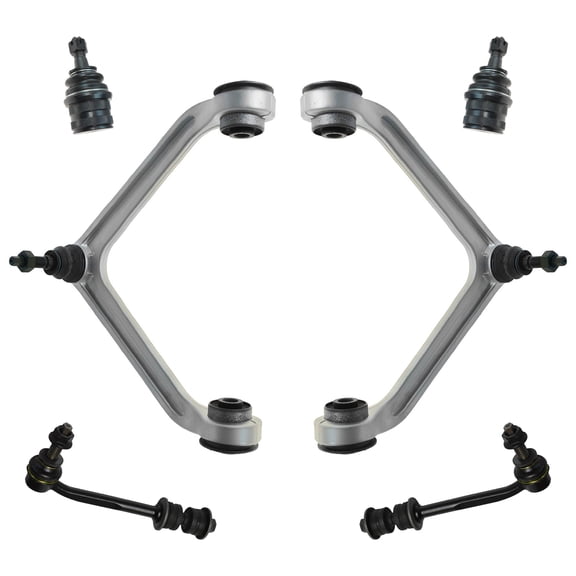 TRQ Front Control Arm Ball Joint Stabilizer Sway Bar Link Suspension Kit 6pc PSA65115 Fits select: 2004-2009 DODGE DURANGO, 2007-2009 CHRYSLER ASPEN