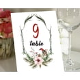thumbnail image 1 of Darling Souvenir DIY Bird & Vines Frame Table Numbers Calligraphy Table Top Cards-4" x 6" (1 to 40), 1 of 4