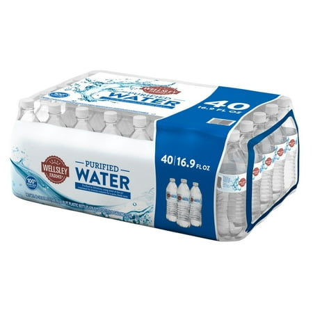 Wellsley Farms Purified Water, 40 pk./16.9 oz. (Best Deal On Bottled Water)