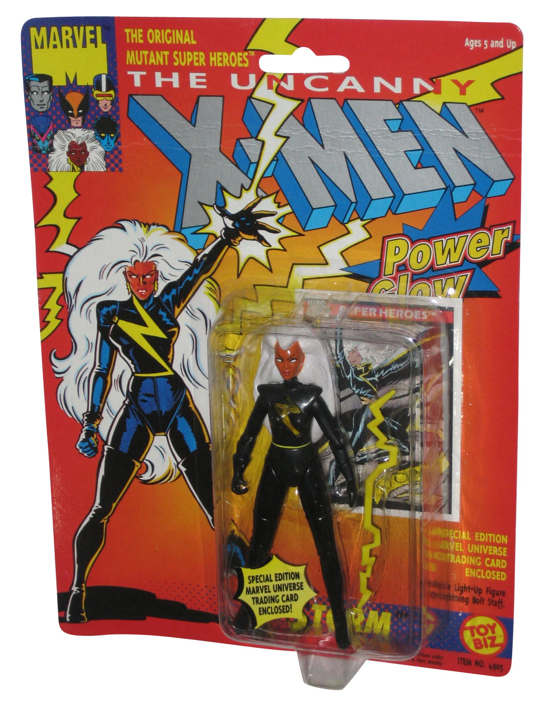 ToyBiz Marvel Comics X-Men Power Glow Storm Toy Biz 1993 
