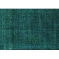 thumbnail image 1 of Ahgly Company Machine Washable Indoor Rectangle Abstract Turquoise Blue Modern Area Rugs, 7' x 9', 1 of 4
