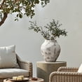 thumbnail image 4 of LuxenHome Rustic Gray with Weathered White Finish 14.8-Inch Tall Stoneware Vase for Farmhouse Decor, 4 of 10