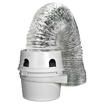 TDIDVKZW Indoor Dryer Vent Kit with 4" x 5' Duct