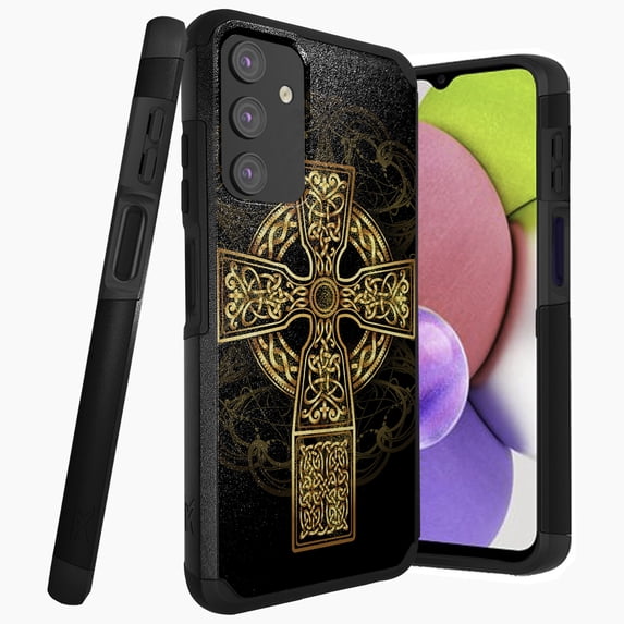 DALUX MetKase Hybrid Slim Phone Case Cover Compatible with Samsung Galaxy A13 5G (2022) - Antique Cross