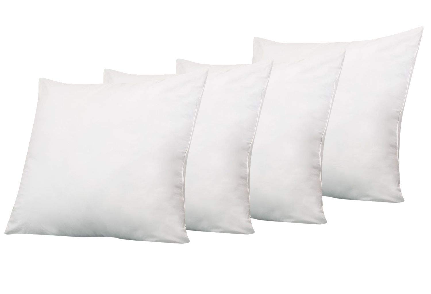 Set of 226x26 Euro Pillow InsertsDown Feather Pillow InsertsWhite or
