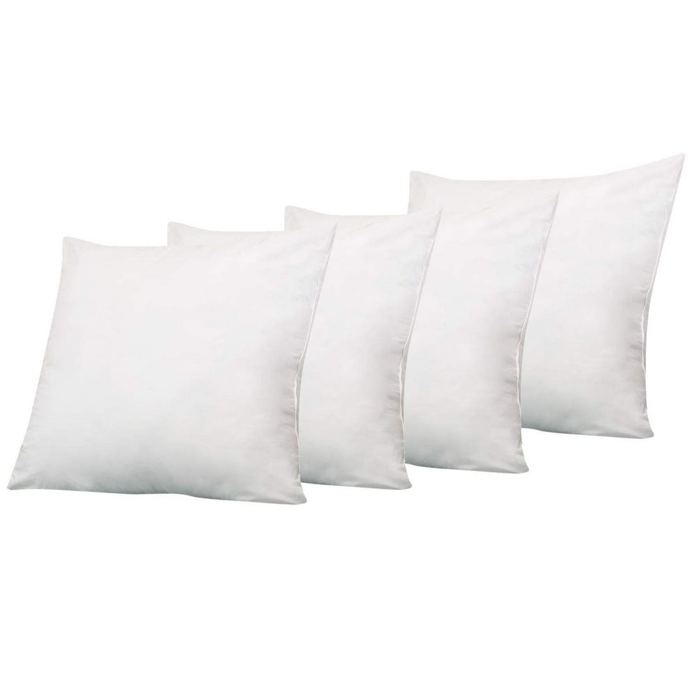 6D Pillow (28 x 28) Set of 4 Pillow Inserts for Decorative Bed Pillow ...