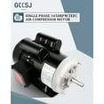 thumbnail image 2 of Electric Motor 5HP 3450 RPM Farm Duty Single Phase Motor 56 Frame 208-230V 5/8" Shaft 60Hz CW/CCW TEFC, 2 of 7