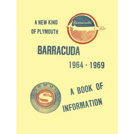Bishko OEM Repair Maintenance Shop Manual Bound for Plymouth Barracuda Book Of Information 1964 - 1969