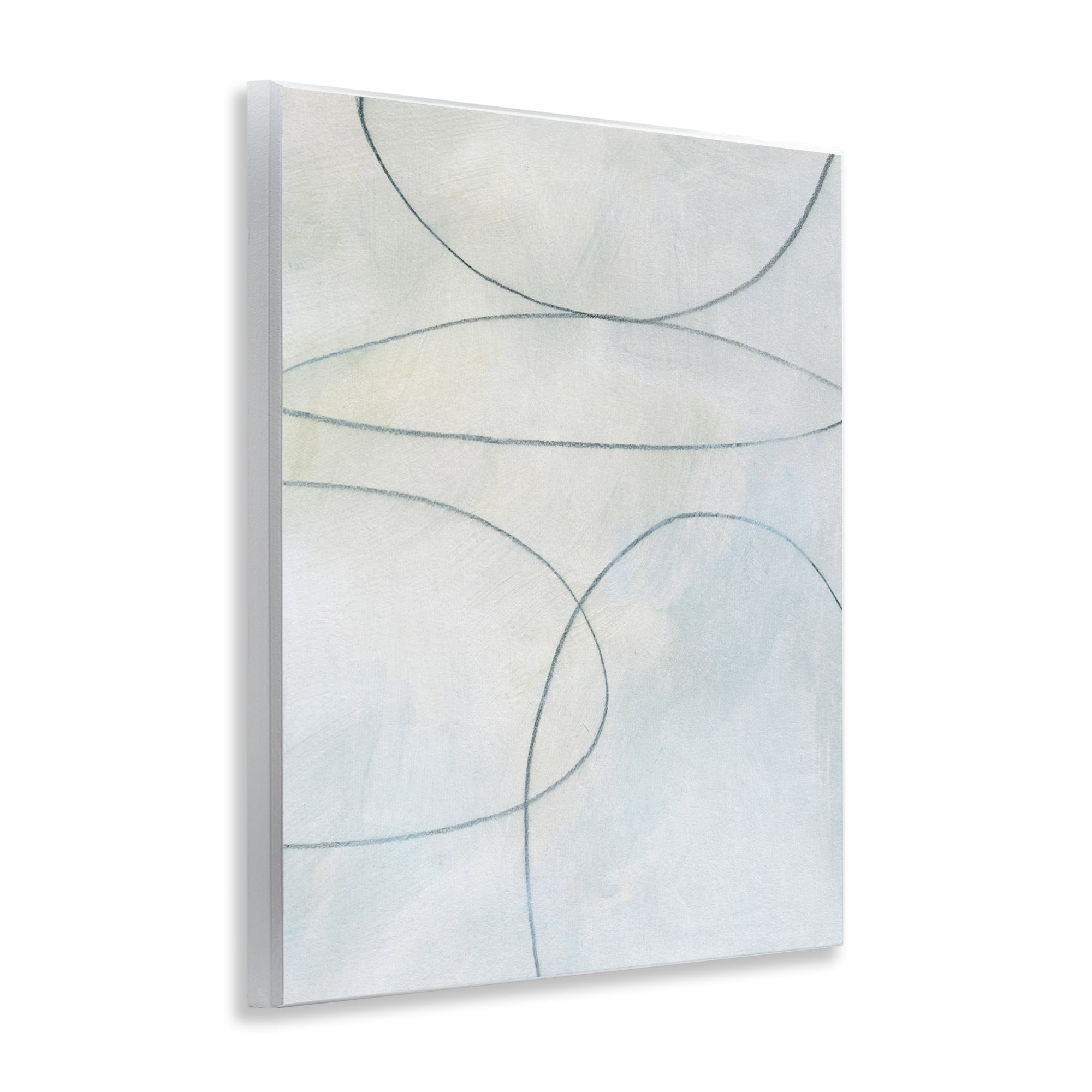 Stupell Industries Oblong Shapes Doodle Abstract Drawing Unframed Art Print Wall Art, 11 x 14