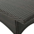 thumbnail image 5 of GDF Studio Niclas Outdoor Wicker Rectangular Dining Table, Multibrown, 5 of 7