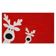 Calloway Mills Peeking Reindeer Outdoor Doormat