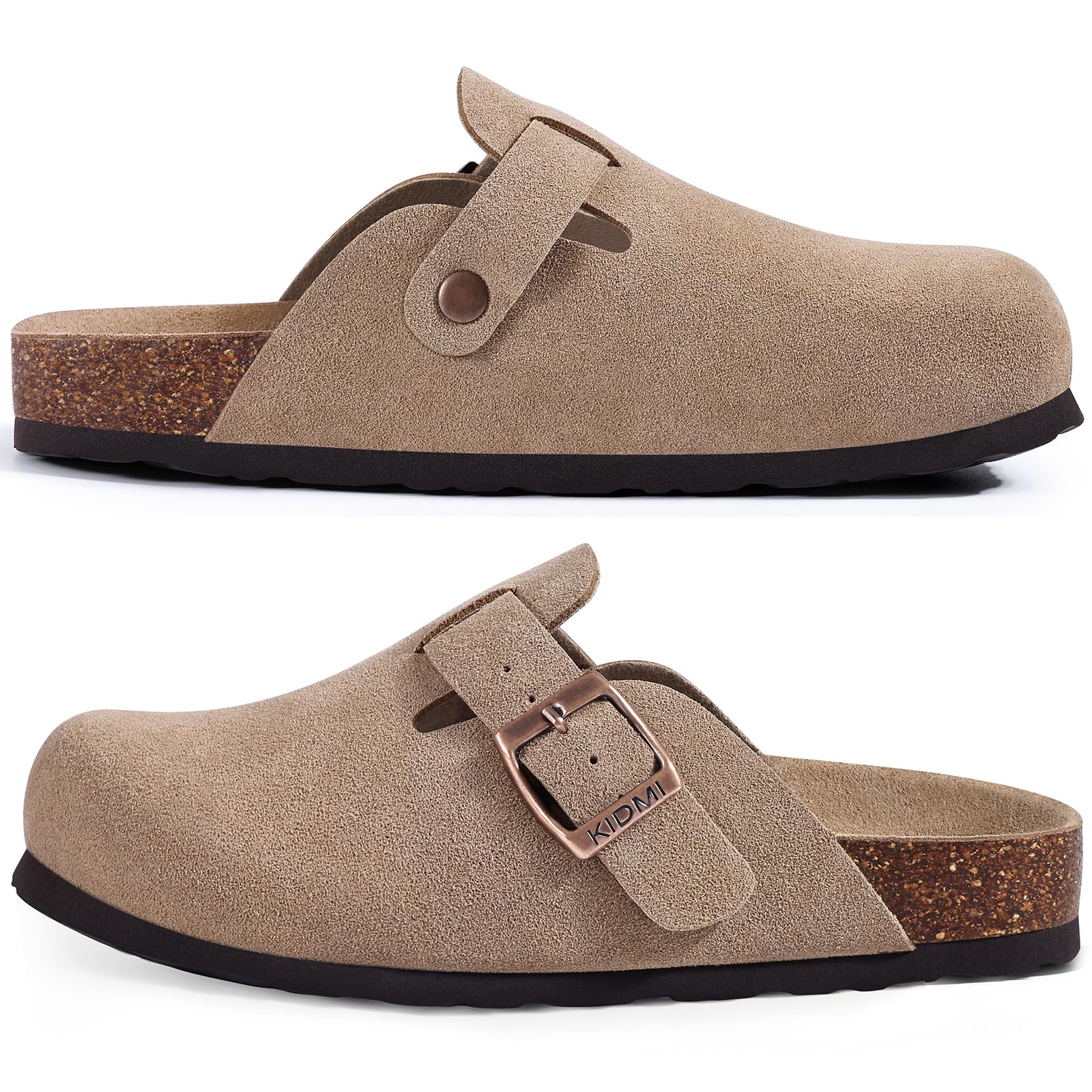 Comwarm Vegan Suede Clogs With Cork Footbed photo 4