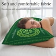 thumbnail image 5 of St. Patrick's Day Pillow Covers King, Farmhouse Lucky Leaves Stripes Border Soft Brushed Microfiber Breathable Throw Pillow Covers, Decorative Pillowcase with Zipper for Couch Sofa Bedroom 20"x36", 5 of 9