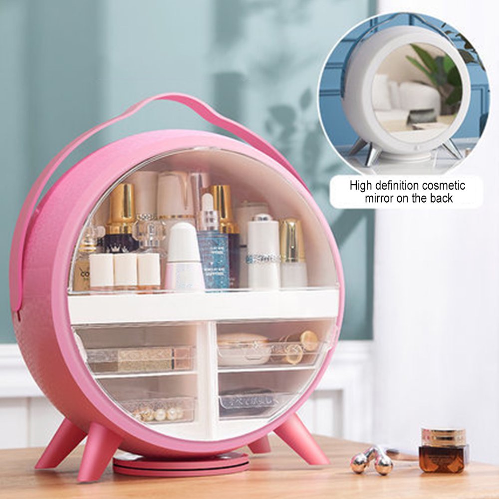 360 Rotating Cosmetic Table Organizer Makeup Holder Case Box Jewelry