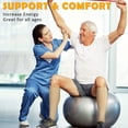 thumbnail image 5 of 2 Pairs Zipper Compression Socks for Women Men 15-25 mmHg Open Toe Knee High Support Socks, 5 of 7