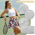 thumbnail image 6 of FUIALDOLG Women's Horse Racing Theme Skorts for Women Golf Skirt Casual A Line High Waisted Tennis Skorts with Pockets Soft Breathable Womens Athletic Skirt with Shorts for Running,Cycling,，L, 6 of 7