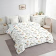 thumbnail image 3 of Manfei Manfei Girls Cute Rainbow Bedding Comforter Set 7-Piece, Moon Star Cloud Queen Bedding Sets, Dreamy Fairy Tale Queen Sheet Sets,Lightweight Room Decor, 3 of 8